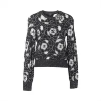 シャネル ココマーク 23AW レーヨン ニット 38 レディース ブラック