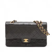 CHANEL シャネル ダブルフラップバッグ マトラッセ パテントレザー 25 シャネル マトラッセ25 コットン ダブルフラップ ダブルチェーン