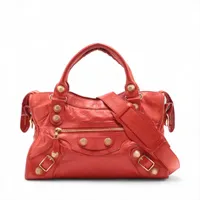 BALENCIAGA バレンシアガ 115748 ザ・シティ ミラー未使用 □極美品□ BALENCIAGA バレンシアガ 115748 ザ・シティ レザー