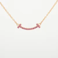 Tiffany シルバー ネックレス バイザヤード ピンクサファイア ティファニー エルサペレッティ ピンクサファイア バイザヤード