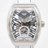 フランクミュラー ヴァンガード 7デイズ V41S6SQTJ SS SS×革×ラバー 手