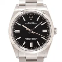ロレックス オイスターパーペチュアル36 126000 SS SS AT 黒文字盤