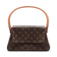 ヴィトン モノグラム ミニルーピング M51147 ブラウン