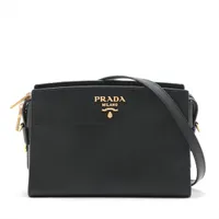 【現行・未使用級】プラダ ショルダーバッグ パテントレザー 2VD061 PRADA】ショルダーストラップ付 レザー ミニバッグ/2VD061