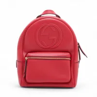 グッチ ソーホー レザーリュック バックパック 関税込み】グッチ ソーホー チェーン 本革 バックパック (GUCCI