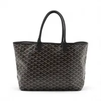 ゴヤールトートGM GOYARD ゴヤール サンルイGM トートバッグ ブルー PVC/カーフ