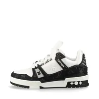 未使用 ルイヴィトン タイムアウトライン デニム レザー スニーカー 41 LOUIS VUITTON - 未使用 ルイヴィトン タイムアウトライン