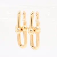 ティファニー ハードウェア ダブルロング リンク ピアス 750(YG) 9.3g