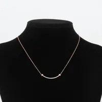 ティファニー Tスマイル スモール ネックレス 750(YG) 3.0g A3873754