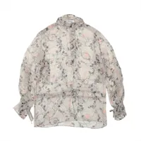 シャネル ココマーク P43 シルク シャツ 38 レディース マルチカラー  P43636V32034