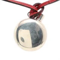 最終⭐︎Hermès エルメスパフュームボトルネックレス/レザー/シルバー925 HERMES エルメス 925 香水 パフュームボトル ペンダントトップ