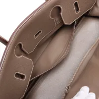 エルメス ショルダーバーキン42 トゥルティエールグレー/シルバー金具 トリヨンクレマンス □M刻印 HERMES - エルメス ショルダーバーキン42 トゥルティエールグレー