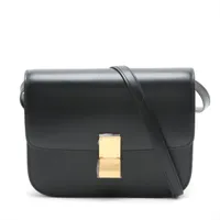 Celine ティーンカバドゥフランス レザー ショルダーバッグ ブラック セリーヌ ティーンカバドゥフランス レザー ショルダーバッグ