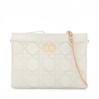 【美品】CristianDior チェーンウォレット　カナージュ 楽天市場】クリスチャンディオール Chiristian Dior 長財布 DIOR
