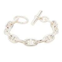 エルメス シェーヌダンクルGM ブレスレット 13コマ 925 72.8g シルバー