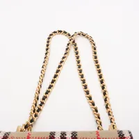 バーバリー TB ローラ キャンバス チェーンショルダーバッグ