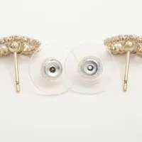 シャネル ココマーク C20K ピアス(両耳用) GP×フェイクパール ゴールド