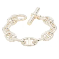 エルメス シェーヌダンクルTGM ブレスレット 11コマ 925 99.5g シルバー