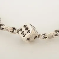 クロムハーツ ダイス クロスボール ブレスレット 925 40.1g A3875254