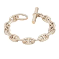 エルメス シェーヌダンクルMM ブレスレット 15コマ 925 シルバー ヴィンテージ 90年代