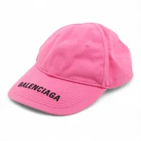 バレンシアガ キャップ L コットン ブラック A3852579｜中古