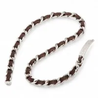 【美品・付属品あり】ブルガリ アショーマ ベルト シルバー ブラック イタリア製 ブルガリ アショーマ ベルト 46/115 レザー×メタル ブラック