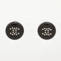 シャネル ココマーク 00A ピアス(両耳用) レジン ブラック