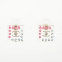 シャネル ココマーク 18S ピアス(両耳用) レジン ピンク