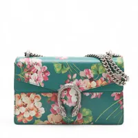 グッチ GGブルームス ディオニュソス チェーンウォレット ブルー