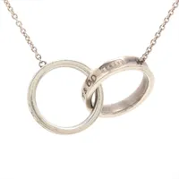 Tiffany　1837　ナローサークル　インターロッキング　ネックレス　925 TIFFANY & Co. 1837 インターロッキングサークル ネックレス