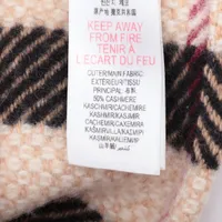 バーバリー ノバチェック ネックウォーマー カシミヤ×ウール