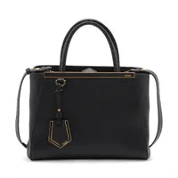高級＊FENDI トゥジュール 2WAY ハンドバッグ 8BH250 ブラック フェンディ トゥージュール レザー 2WAYハンドバッグ ブラック