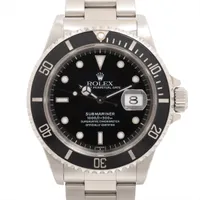 ロレックス サブマリーナーデイト 16610 SS SS AT 黒文字盤 U番