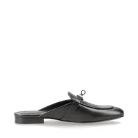 極美品 エルメス ミュール オズ ケリー金具 37 ブラック レザー 総柄 極美品 エルメス ミュール オズ ケリー金具 37 ブラック レザー 総柄