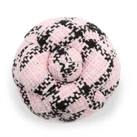 シャネル カメリア 25S コサージュ ファブリック ピンク