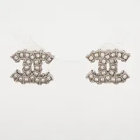 クリスチャンディオール ロゴ ピアス(両耳用) メタル×ライン