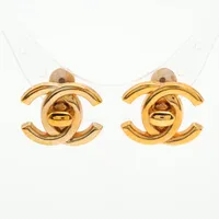 シャネル ココマーク ターンロック 96A イヤリング(両耳用) GP ゴールド