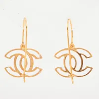 極美品!!! ココマークC24Pピアス(両耳用) GP ゴールド シャネル ココマーク ピアス(両耳用) GP ゴールド A3878583｜中古