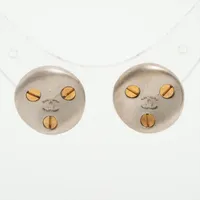 シャネル ココマーク 98P ピアス(両耳用) GP シルバー