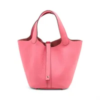 エルメス ピコタンロック18 PM トリヨンクレマンス ローズアザレ シルバー金具 K:2025年