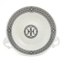 エルメス ラリー24 小皿 陶器 ブラック 2枚セット 刻印リボン A3178483