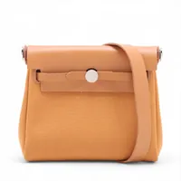 エルメス エールバッグジップ20 トワルミリタリー ナチュラル シルバー金具 K:2025年