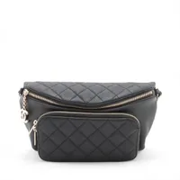 シャネル マトラッセ キャビアスキン ウエストポーチ ボディバッグ ブラック ゴールド金具 29番台 AS0465