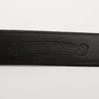 クロムハーツ クラシックオーバルクロスバックル ベルト レザー×925
