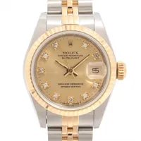 ロレックス レディ デイトジャスト 69173G SS×YG SS×YG AT シャンパン文字盤 E番