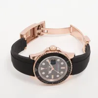 Apple - 黒猫 126655 ブラック ROLEX（ロレックス）ヨットマスター 40 中古