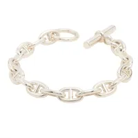 エルメス シェーヌダンクルMM ブレスレット 17コマ 925 61.3g シルバー