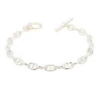 エルメス シェーヌダンクルTPM ブレスレット 26コマ 925 15.3g