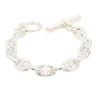 エルメス シェーヌダンクルPM ブレスレット 15コマ 925 32.4g シルバー