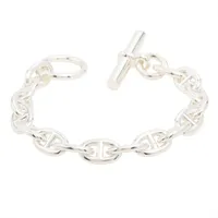 エルメス シェーヌダンクルPM ブレスレット 16コマ 925 34.5g シルバー